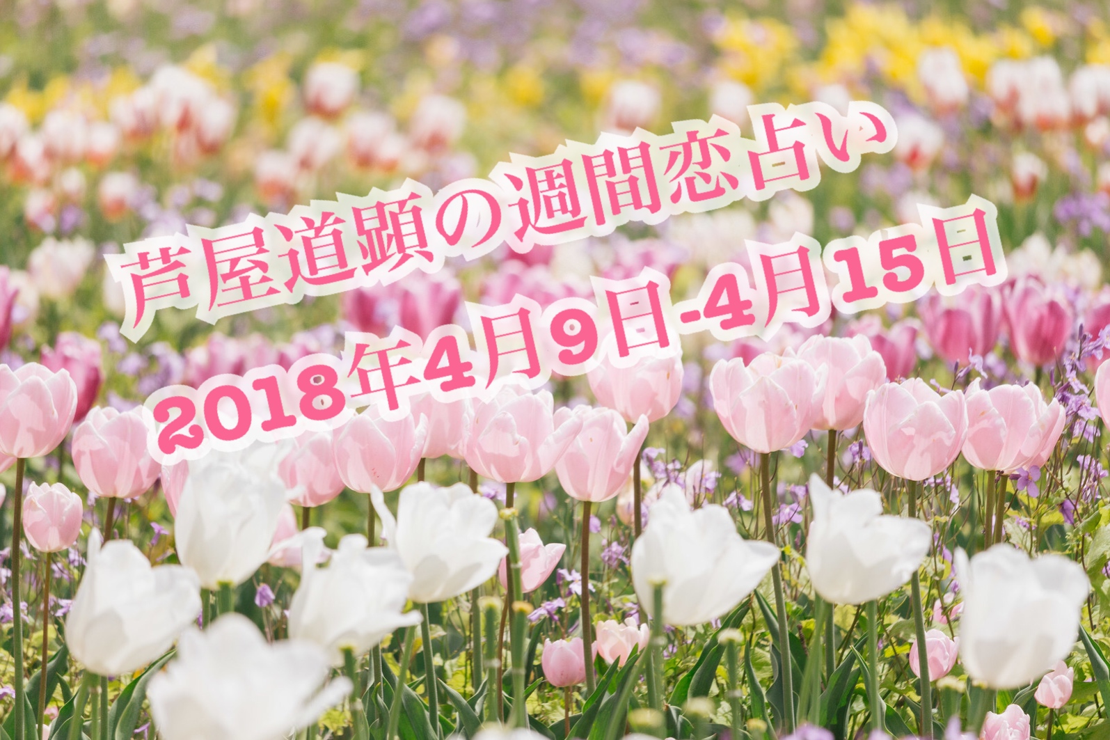 2018年4月9日-4月15日の恋愛運【芦屋道顕の音魂占い】