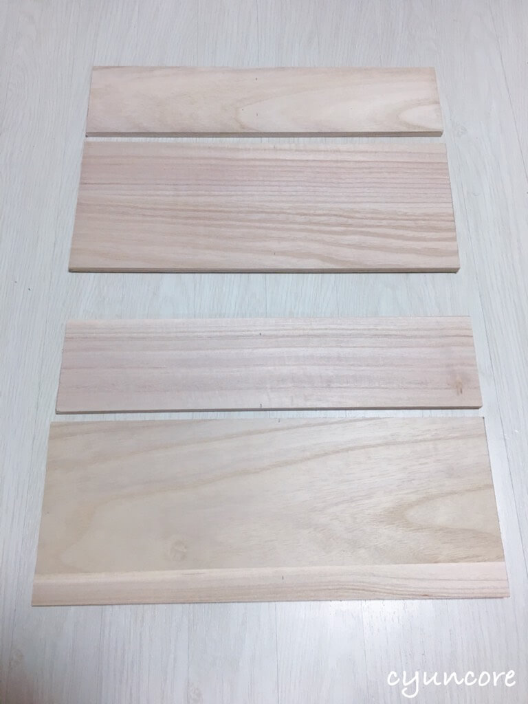 100均（セリア）の木材とすのこ板で部屋・インテリアをDIY