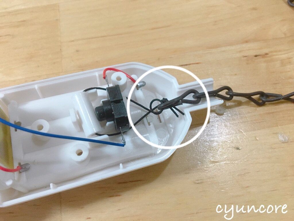 SMD電球ペンダントライトDIY②ペンダントライトの紐を取り替える-2