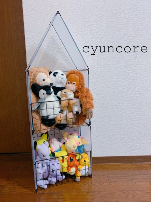 100均のワイヤーネットが超便利 ぬいぐるみのおうちをdiy Cyuncore