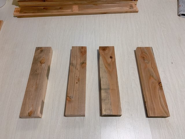 プレイテーブルDIY①木材（パレット）をカットする-3