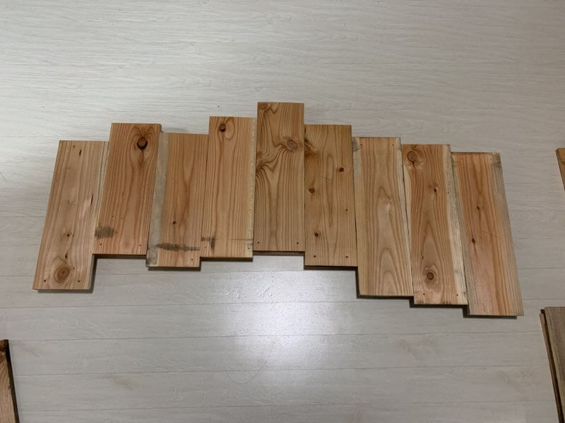 端材で作るテーブルの作り方①天板となる板を作る