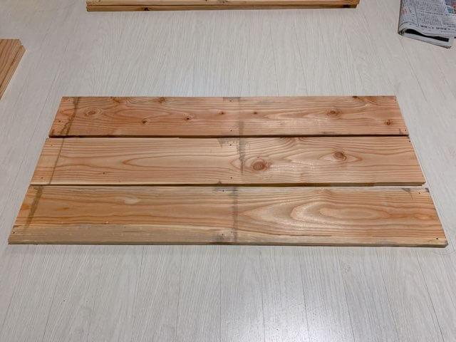 プレイテーブルDIY①木材（パレット）をカットする-2
