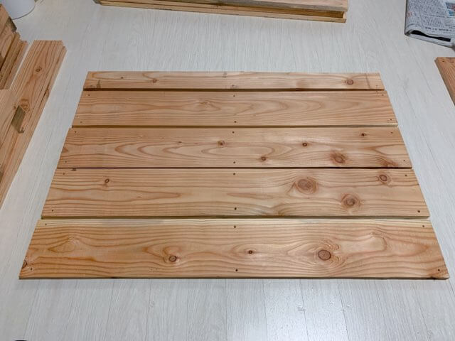 プレイテーブルDIY①木材（パレット）をカットする-4