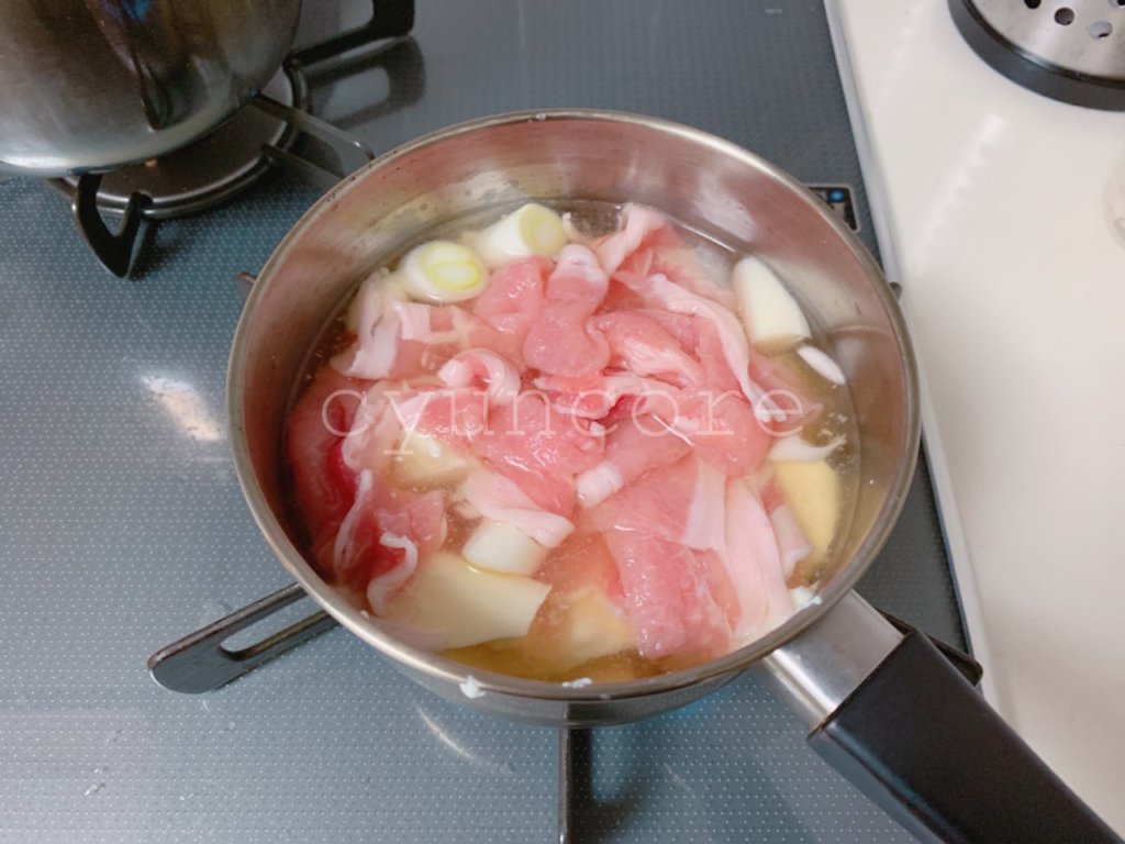 キッズ包丁レシピ①豚肉と豆腐のスープ-4