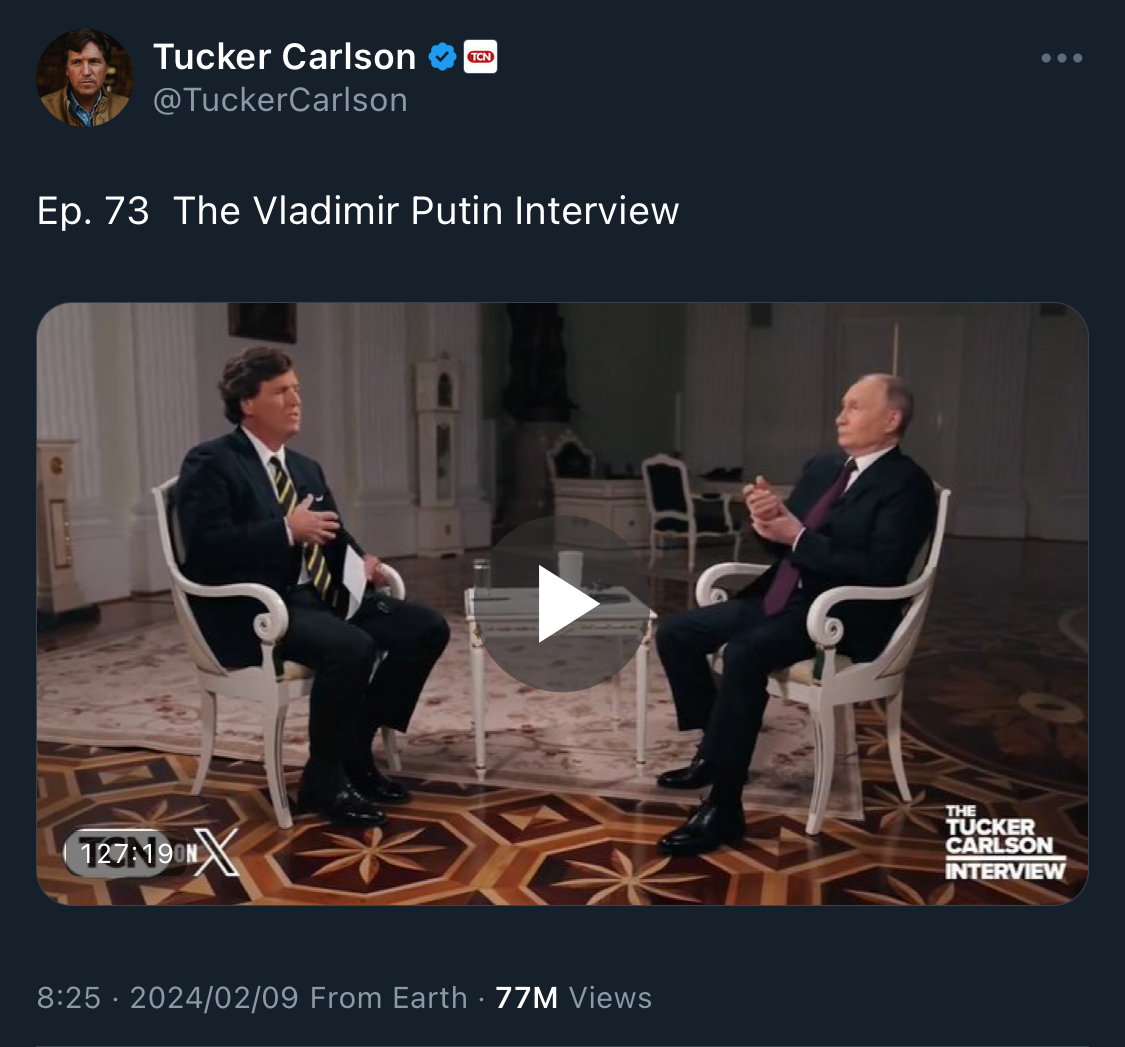 【要約】タッカーカールソン（3）プーチン大統領インタビュー【久賀原鷹彦】